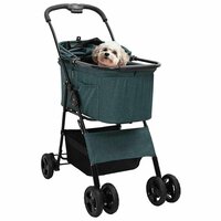 Opvouwbare Huisdierenwagen Verstelbaar Groen 81 x 47 x 99 cm 2