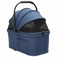 Opvouwbare Huisdierenwagen Verstelbaar Blauw 81 x 47 x 99 cm 5