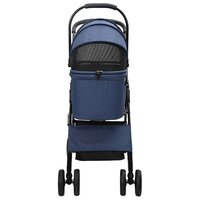 Opvouwbare Huisdierenwagen Verstelbaar Blauw 81 x 47 x 99 cm 6