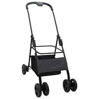 Opvouwbare Huisdierenwagen Verstelbaar Zwart 81 x 47 x 99 cm 4