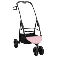 Opvouwbare Huisdierenwagen Verstelbaar Roze 78 x 54 x 101 cm 5