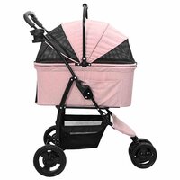 Opvouwbare Huisdierenwagen Verstelbaar Roze 78 x 54 x 101 cm 8