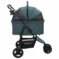 Opvouwbare Huisdierenwagen Verstelbaar Groen 78 x 54 x 101 cm 8