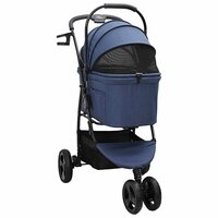 Opvouwbare Huisdierenwagen Verstelbaar Blauw 78 x 54 x 101 cm 3