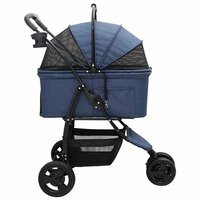 Opvouwbare Huisdierenwagen Verstelbaar Blauw 78 x 54 x 101 cm 8