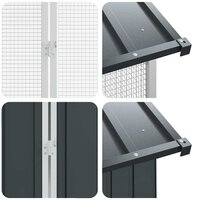 Vogelkooi Antraciet 645 x 208 x 247 cm Gegalvaniseerd staal 8