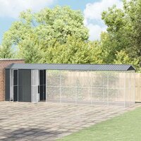 Vogelkooi Antraciet 860 x 208 x 247 cm Gegalvaniseerd staal 3