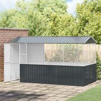 Vogelkooi Antraciet 410 x 210 x 230 cm Gegalvaniseerd staal 3