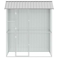 Vogelkooi Grijs 215 x 110 x 247 cm Gegalvaniseerd staal 6