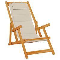 Strandstoel 2 pcs Bruin 61.5 x 123 x 82cm Massief acaciahout 4
