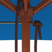 Parasol met houten paal 150x200 cm blauw 9