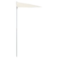 Parasol half met paal 180x90 cm zandkleurig 5