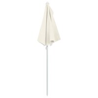 Parasol half met paal 180x90 cm zandkleurig 6
