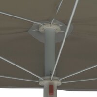 Parasol half met paal 180x90 cm zandkleurig 7