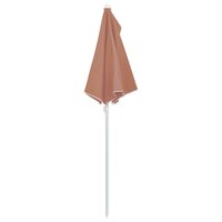 Parasol half met paal 180x90 cm terracottakleurig 6