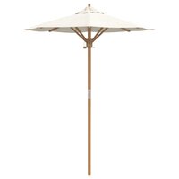 Tuinparasol Cr&egrave;mewit 150 x 150 x 210 cm Bamboe 4