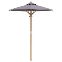 Tuinparasol Donkergrijs 150 x 150 x 210 cm Bamboe 4