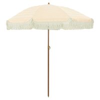 Parasol Geel en Wit &Oslash; 160 x 195 cm Staal 2