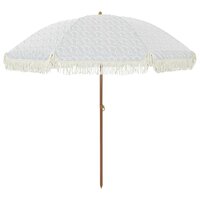 Parasol Grijs en Wit &Oslash; 205 x 209 cm Staal 2