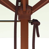 Parasol met houten paal 150x200 cm zandkleurig 9