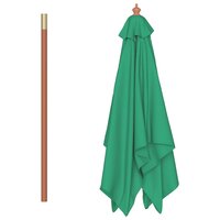 Parasol met houten paal 150x200 cm groen 4