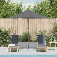 Parasol met houten paal 150x200 cm antraciet 3