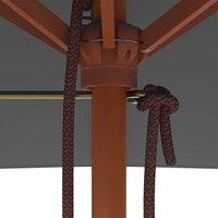 Parasol met houten paal 150x200 cm antraciet 9