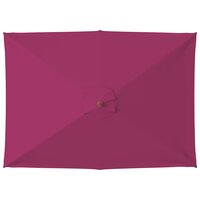 Parasol met houten paal 150x200 cm bordeauxrood 4