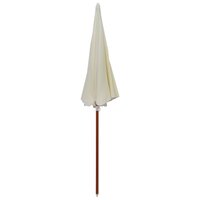 Parasol met stalen paal 240 cm zandkleurig 2