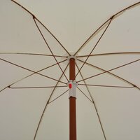 Parasol met stalen paal 240 cm zandkleurig 4
