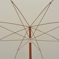 Parasol met stalen paal 300 cm zandkleurig 4