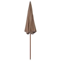 Parasol met stalen paal 300 cm taupe 2