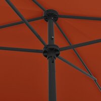 Strandparasol 200x125 cm terracottakleurig 6