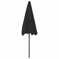 Strandparasol 200x125 cm zwart 5