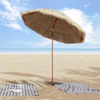 Strandparasol Bruin &Oslash; 160 x 196 cm Staal 3