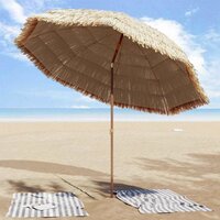 Strandparasol Bruin &Oslash; 265 x 267 cm Staal 3