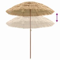 Strandparasol Bruin &Oslash; 160 x 196 cm Staal 5