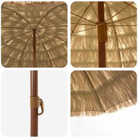 Strandparasol Bruin &Oslash; 265 x 267 cm Staal 4