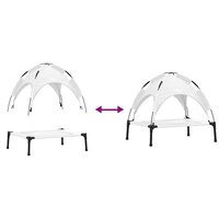 Hondenbed Zilvergrijs s Staal 9