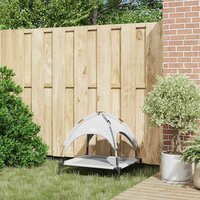 Hondenbed Zilvergrijs m Staal 3