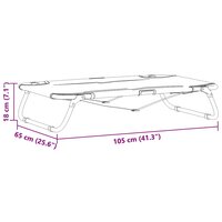 Hondenbed Lichtgrijs 105 x 65 x 18 cm Oxford Stof en Staal 9