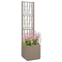 Tuin Bloempot Grijs 36 x 36 x 140 cm Polypropyleen 2