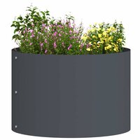 Tuin Bloempot Antraciet 30 x 30 x 20 cm Staal 3