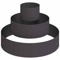 Tuin Bloempot Zwart 90 x 90 x 20 cm Staal 2