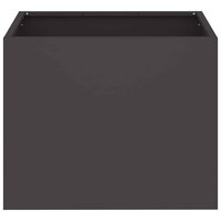 Tuin Bloempot Zwart 50 x 32 x 40 cm Koudgewalst staal 5