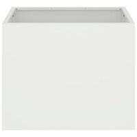 Tuin Bloempot Wit 50 x 32 x 40 cm Koudgewalst staal 5