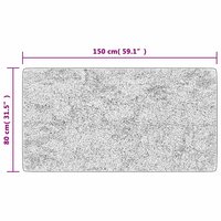 Vloerkleed wasbaar anti-slip 80x150 cm beige 8