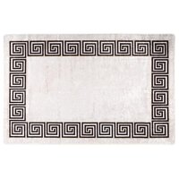 Vloerkleed wasbaar anti-slip 80x150 cm lichtbeige 2