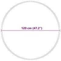 Antislip Shaggy Tapijt Donkergrijs 120 x 120 cm PP 8