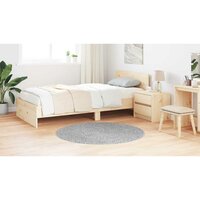 Antislip Shaggy Tapijt Grijs 120 x 120 cm PP 4